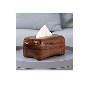 Caja y Soporte para Pañuelos de Madera de Primera Calidad, Hechos a Mano, con Diseño Floral Grabado para Interiores Elegantes, Tradebyd - Product Image 1