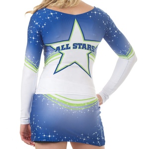 All Star Competition Cheer Uniforms Shorts personnalisés Sports Wear Uniform Cheerleader Costume 2 Piece Set - Product Image 3