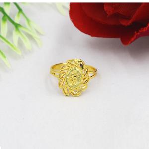 Bagues ethniques dorées de style indien et arabe de Dubaï, grandes tailles classiques réglables en alliage plaqué or avec matériau principal - Product Image 4