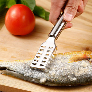 مقشر سمكة مزود بفرشاة فولاذية, أداة تسوية منزلية قابلة للتقشير مخصصة - Product Image 5