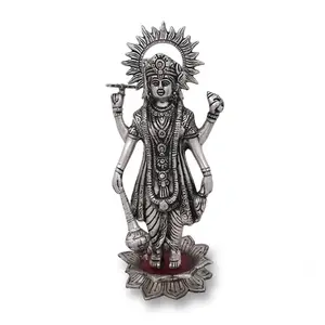 يدويا المعادن الله Vishnu حامل تمثال ل النماذج الرائعة طرّاقة باب معدنية مزخرفة الحرفية المعبود ديوالي ديكور المنزل تمثال