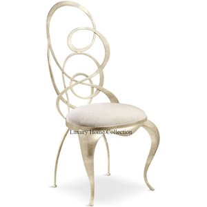 Silla de diseño único Color plateado Diseño único Diseñador hecho a mano Aspecto elegante Muebles de exterior Accesorios Suministros DE LA India - Product Image 1