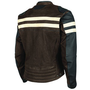 Motorbike Cowhide <b>Leather</b>+Textile Riding <b>Jacket</b> for Men's Motorbike Good Quality Biker Auto Racing Wear Bikers Jaket - Product Image 6