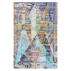 <b>RUGS</b> DEPOT LXDP-0072 Wholesale Grey Silver Traditional Oriental Digital Printed Machine Washable Chenille Area <b>Rug</b> <b>Non</b> <b>Slip</b> - Product Image 1