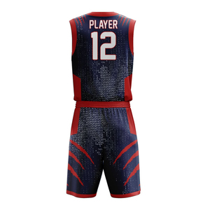 Uniforme de basket-ball de haute technologie pour hommes personnalisé logo personnalisé ensemble de vêtements de sport légers et respirants options de taille plus - Product Image 5