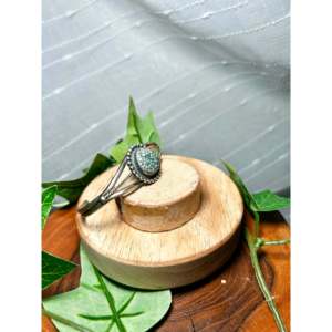 Dave Skeets New Lander Variscite & Sterling <b>Silver</b> Fashion <b>Cuff</b> <b>Bracelet</b> - Product Image 2