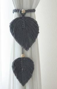 Sujetadores de Cortinas de Macramé, Decoración de Cortinas Boho, Tratamientos de Ventanas Minimalistas, Retenedores de Macramé, Juego de Sujetadores Boho, Hechos a Mano - Product Image 4