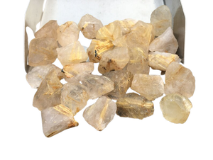 10 Piece Natural Golden Rutile Quartz Raw Gemstone Rough Stone 16-20 MM <b>Star</b> Effect High Quality Hand Cut Healing Crystal - Product Image 5