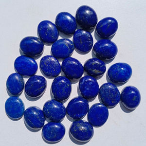 Meilleures ventes Belle 3A + Qualité Forme ovale 100% Lapis Lazuli Naturel Cabochon Pierres précieuses en vrac de Grossiste indien OEM - Product Image 2