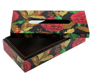 ที่ใส่กระดาษทิชชู่ทำด้วยมือแบบ3D ลายดอกไม้สไตล์คู่รักทำจากเรซิ่นสำหรับโต๊ะอาหารในห้องครัว - Product Image 1