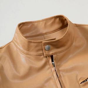 Vêtements personnalisés élégants noirs en polaire de haute qualité pour hommes Manteaux d'hiver Veste en cuir pour homme - Product Image 6