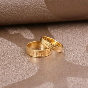 แหวนเงินเคลือบสีดำ Til Death Dainty Silver Dainty ขายดีมาแรงในงานครบรอบและสัญญาวงแหวนที่มองไม่เห็น - Product Image 5