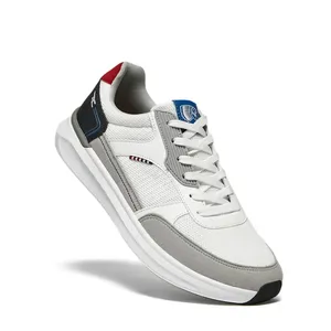 รองเท้าผ้าใบลำลองน้ำหนักเบาสำหรับผู้ชาย Red Chief Sports - สีขาว-เทา รองเท้าผ้าใบแบบหุ้มข้อต่ำ - Product Image 5