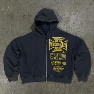 Vêtements décontractés d'hiver Nouvelle arrivée Sweat à capuche surdimensionné avec fermeture éclair Sweatshirts à capuche écologiques avec logo personnalisé et sérigraphie - Product Image 3