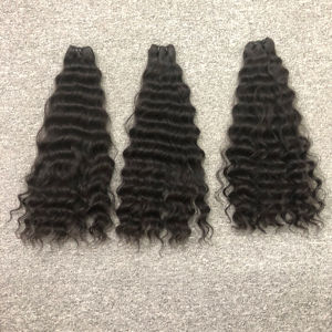 Extensiones de Cabello Humano Remy Vietnamita con Ondas Profundas, Ondas Naturales, Estilos de Rizos Profundos Sueltos, Trama a Máquina, Estilo de Ondas al Agua - Product Image 1