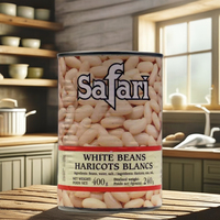 Kacang Kedelai Kalengan Premium 2500g dengan Air Rasa Asin Buatan Italia Siap Saji Merek SAFARI