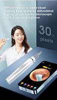 Bigsmile AJ-6021 2022 Nettoyeur d'oreilles avec caméra, kit d'élimination du cérumen, endoscope otoscope avec lumière