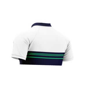 เสื้อโปโลระบายอากาศได้ดีสำหรับผู้ชายเสื้อโพลีเอสเตอร์100% กางเกงขาสั้นพิมพ์ลายแบบกำหนดเองผ้าถักเป็นจำนวนมาก - Product Image 5