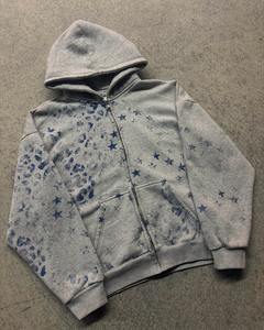 เสื้อฮู้ดสวมหัวขนแกะ100% สีทึบพิมพ์ดิจิตอลกำหนดสีและโลโก้ได้เองสำหรับฤดูหนาวลดราคา - Product Image 5