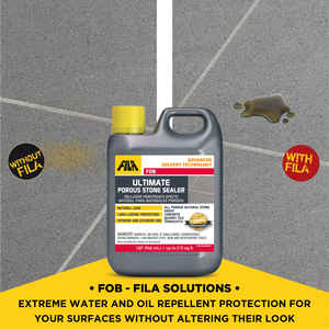 FOB FILA Surface Care Solutions Water Oil Repellent Sealer Food Safe Non Film Granite Concrete Terracotta Quarry 1L - Product Image 3