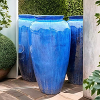 Classique singe pot, pot de jardin, pot rond en céramique