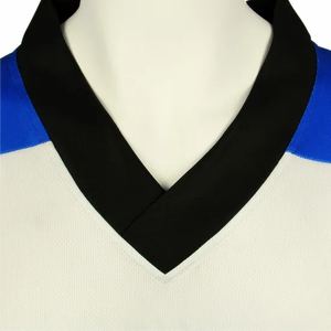 Jersey de hockey sobre hielo con estampado de sublimación personalizado de nuevo estilo, ropa de entrenamiento de equipo profesional, Camiseta deportiva de invierno de manga larga 100% - Product Image 3