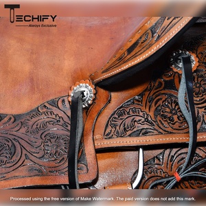 Selle de cheval anglaise de qualité supérieure, équipement léger pour chevaux, accessoires pour chevaux, produit équestre - Product Image 2