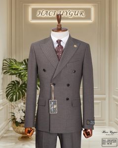 Costume d'affaires pour hommes 80% laine 20% polyester tenue de bureau Slim Fit pour un style formel quotidien - Product Image 2