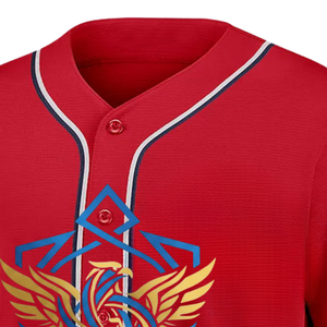 Camiseta de Béisbol Deportiva Personalizada para Hombre, con Botones al Frente, Manga Corta, Secado Rápido, Transpirable, Sublimada, Uniforme de Equipo de Poliéster - Product Image 5