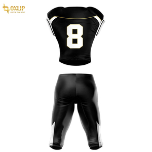 Ensemble d'uniformes de rugby surdimensionnés respirants noirs de haute qualité pantalons de football américain dans toutes les tailles - Product Image 2