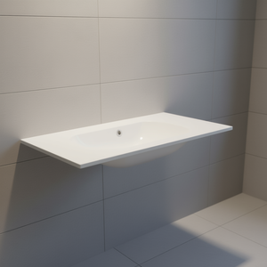 Lavabo Empotrado Moderno de 90 cm Sin Orificio para Grifo, Lavabos Elegantes - Product Image 3