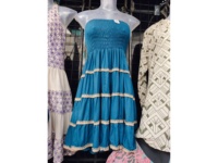 Robe d'été décontractée Y2K sans bretelles pour femme, en coton tissé, longueur genou, style vintage uni, tendance, mignonne, naturelle et lavable