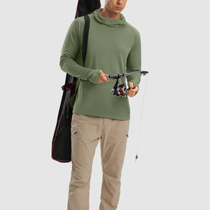 Custom Men's <b>Long</b> <b>Sleeve</b> Fishing Hoodie Neck Hooded Fishing Hoodie High Quality Cheapest Price Fishing Hoodies - Product Image 4