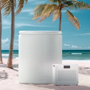 Ngoài trời lạnh Plunge Máy làm lạnh nước Inflatable Ice Bath bán trị liệu bồn tắm máy với hệ thống làm mát