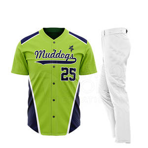 Vêtements de baseball et softball de haute qualité avec logo personnalisé pour hommes, ensemble de maillot imprimé grande taille avec design sublimé et respirant - Product Image 1