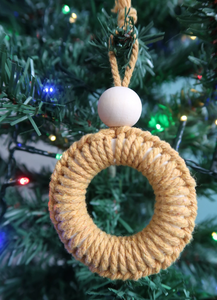 Macrame พวงมาลาขนาดเล็กสำหรับตกแต่งต้นไม้หรือแหวนผ้าเช็ดปาก - Product Image 3