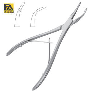 STELLBRINK BONE RONGEUR (Ligeramente curvado) Instrumento ortopédico de doble acción Rongeurs de hueso de acero inoxidable CE & ISO aprobado - Product Image 2