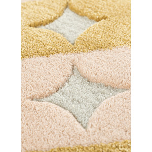 Jaipur Wunderkammer Gold <b>Hand</b> <b>Tufted</b> Wool & Viscose <b>Rugs</b> Geometric Striped Pattern for Home Living Room or Hallway Top-106 - Product Image 3