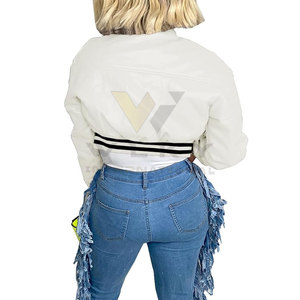 แจ็กเก็ตตัวอักษรสำหรับผู้หญิงแห้งเร็วแจ็คเก็ตตัวอักษรย้อมสีล้วนสำหรับผู้หญิงสวมใส่สบาย - Product Image 4