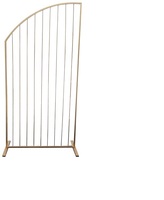 Nouvelle Arche de Mariage Moderne en Fer Doré, Élégante Décoration Florale en Métal avec Logo Personnalisé pour Mariages et Fêtes en Intérieur
