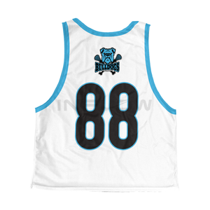 Lacrosse Uniformes Jersey reversible Sublimado Equipo universitario Número Nombre Logo Lacrosse Uniforme de fútbol americano - Product Image 6