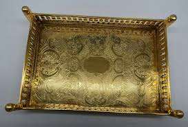 Plateau de service rond en laiton de couleur argentée de conception fantastique pour l'hôtel et le restaurant à la maison utilisent le plateau de service de collations alimentaires en vrac - Product Image 6