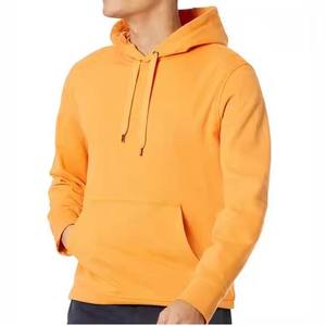 Embroidered Vintage Hip Hop Cotton Heavyweight <b>Yellow</b> 100% Cotton Custom Printed Graphic Cropped Boxy <b>Hoodies</b> for Men - Product Image 4