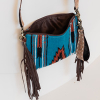 Date en gros usiné à la main selle couverture en cuir véritable Western femmes sac à bandoulière bracelet sac à main Cowgirl gland sac à main
