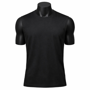 Men's <b>Black</b> O-Neck Sleeveless <b>Tank</b> <b>Top</b> Casual <b>Knitted</b> Solid Color Fit Wear - Product Image 1