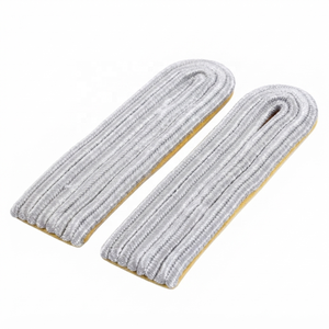 Épaulettes d'officier en promotion avec passepoil jaune doré, uniforme de service brodé de qualité supérieure - Product Image 3