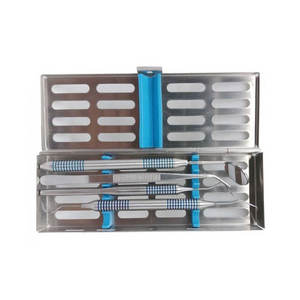 Ensemble d'instruments de remplissage dentaire composite sonde poignée Mimirror/pince à épiler scalaire avec kit de plateau en acier inoxydable - Product Image 3