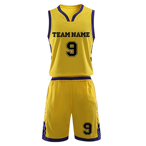 ชุดยูนิฟอร์มบาสเก็ตบอลผู้ชายสั่งทำขายส่ง ผ้าโพลีเอสเตอร์ 100% พิมพ์ลายแบบระเหิด แห้งเร็ว ระบายอากาศได้ดี แบบไม่มีแขน - Product Image 3