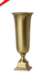 Vase à fleur de finition d'or formé par antiquité en métal de nouvelle conception pour l'hôtel de maison de bureau - Product Image 2