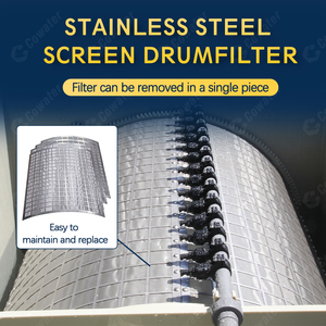 Cowater 80 t/h micro-lọc 80m3/h ROTARY trống lọc trong nhà Cá trang trại nuôi trồng thủy sản thiết bị cho <span class=keywords><strong>RAS</strong></span> hệ thống - Product Image 5